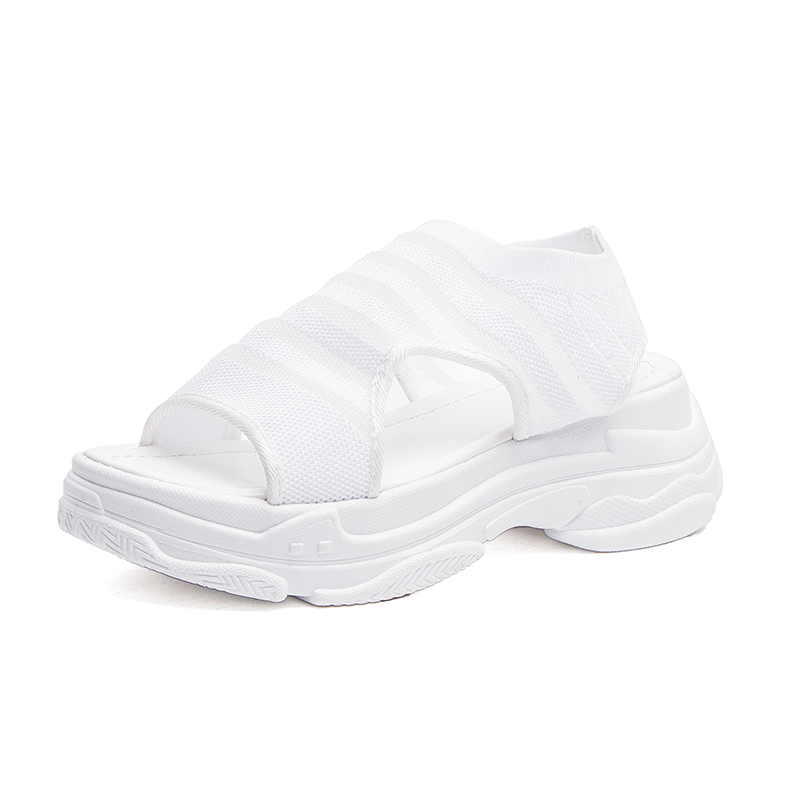 2021Summer New Women Sandals fashion Women's Increase Sandals Women's Slip Comfortable Elastic Band Flat Sandals women size35-40 - Image 3