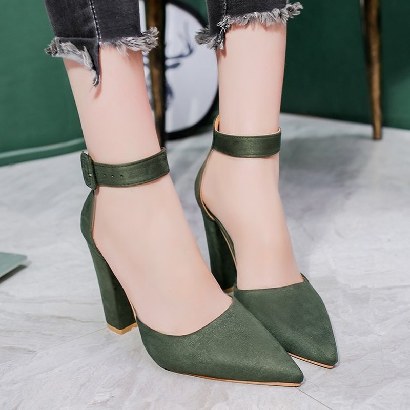 Sandalias femeninas high heels Autumn Flock pointed sandals sexy high heels female summer shoes Female sandals mujer 789 - Image 7