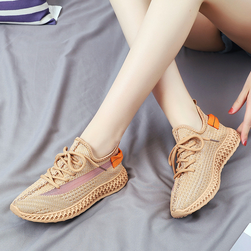Mesh Women Casual Shoes Flat Lace Up Women Vulcanize Shoes Breathable Walking Spring Summer Ladies Sneakers Zapatos Mujer - Image 4