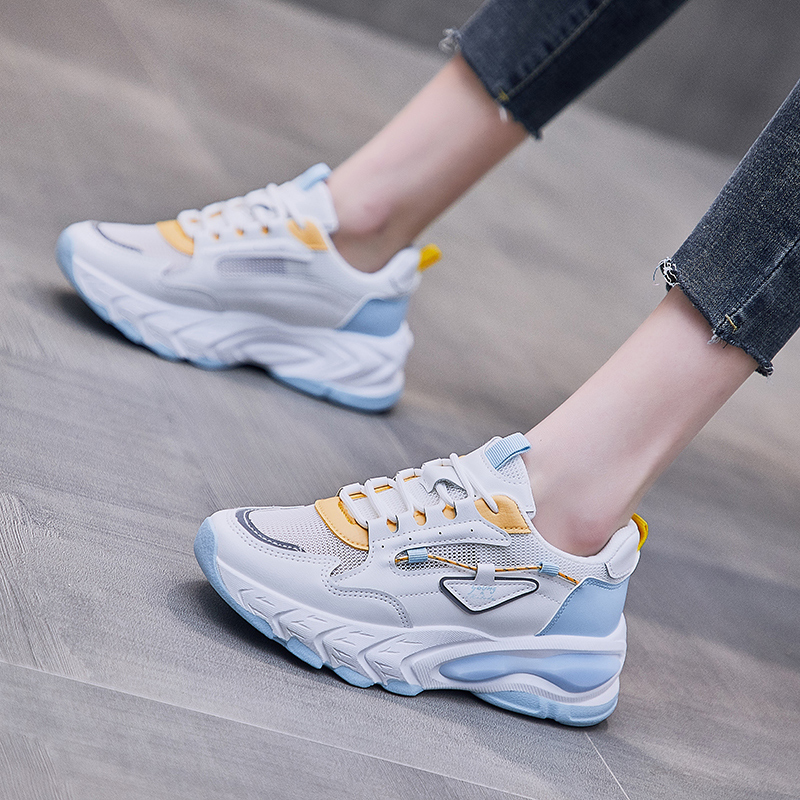 Women's Chunky Sneakers Thick Bottom Platform Vulcanize Shoes Fashion Breathable Casual Shoes for Woman Female New - Image 5