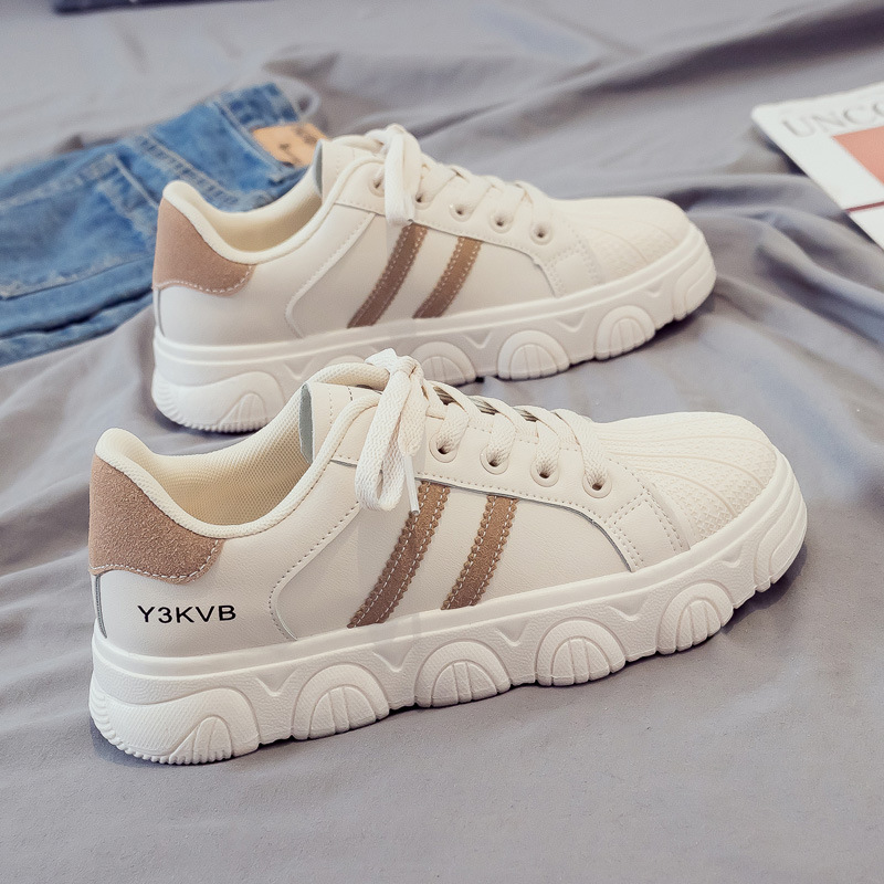 Women's White Chunky Sneakers Women Shoes Platform Casual Sport Shoes New Spring Vulcanized Tennis Female3.5cm basket femme