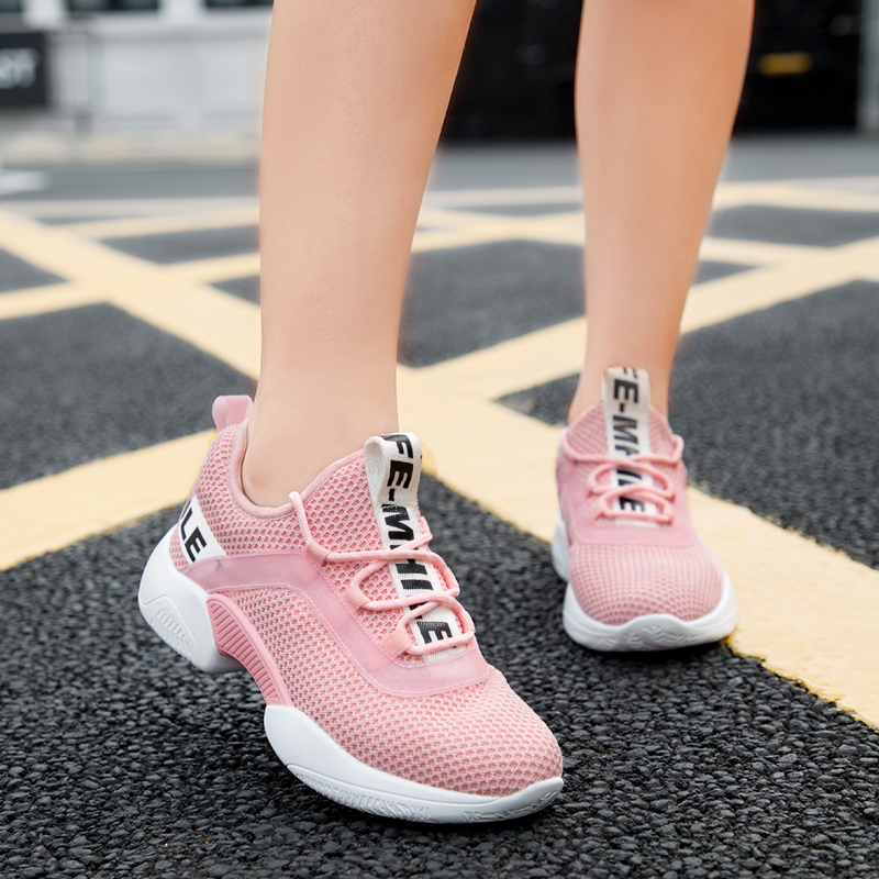 Comfortable inner ladies casual shoes 360 degree breathable wicking sports shoes women's vulcanized shoes beautiful and generous - Image 7