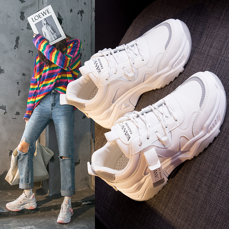 Designer Shoes Woman Wedges Platform Sneakers Lace-Up Breathable Tenis Feminino Casual Chunky Sneakers Ladies Zapatos Mujer