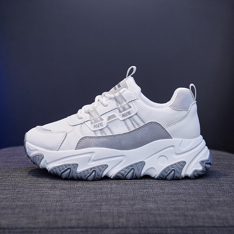 Women Platform Chunky Sneakers Korean Fashion Mixed Colors Sports Casual Shoes Tennis Female Lace Up Woman Vulcanized Shoes - Image 3