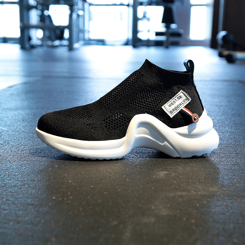 Fashion Sneakers For Women Trainers Mesh White Sock Sneakers Flat Shoes Knitted Vulcanized Shoes basket femme zapatillas mujer - Image 3