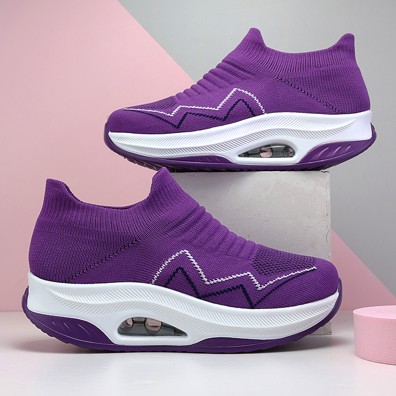 Comfortable Women Casual Shoes Fashion Breathable Running Walking Swing Shoes Slip On Ladies Sneakers Tenis Feminino - Image 2