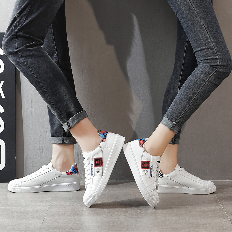 Women Casual Sneakers Comfortable Flats Girl Breathable Vulcanized Shoes Lace Up White Low Heels running Casual Shoes Female New - Image 5