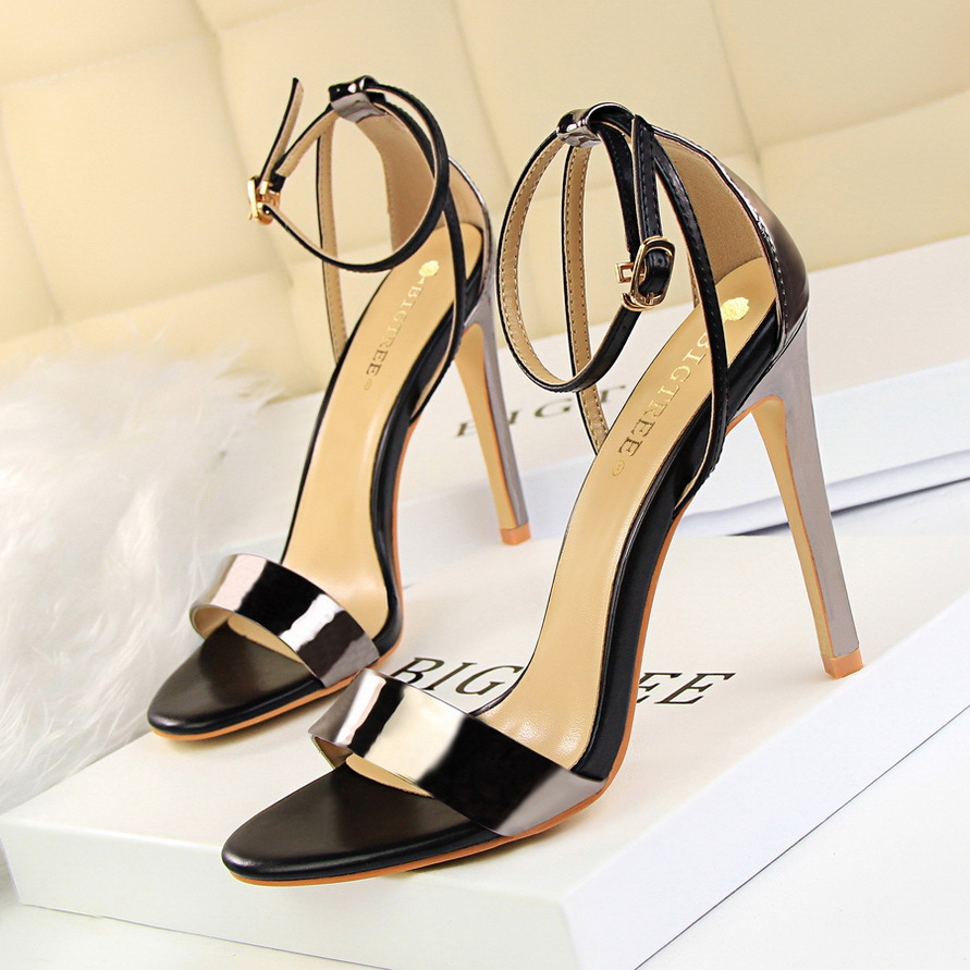 New summer Peep toe Ankle strap orange Sweet Thick high heel Sandals Platform Lady women shoes size34 35 36- 40 - Image 2