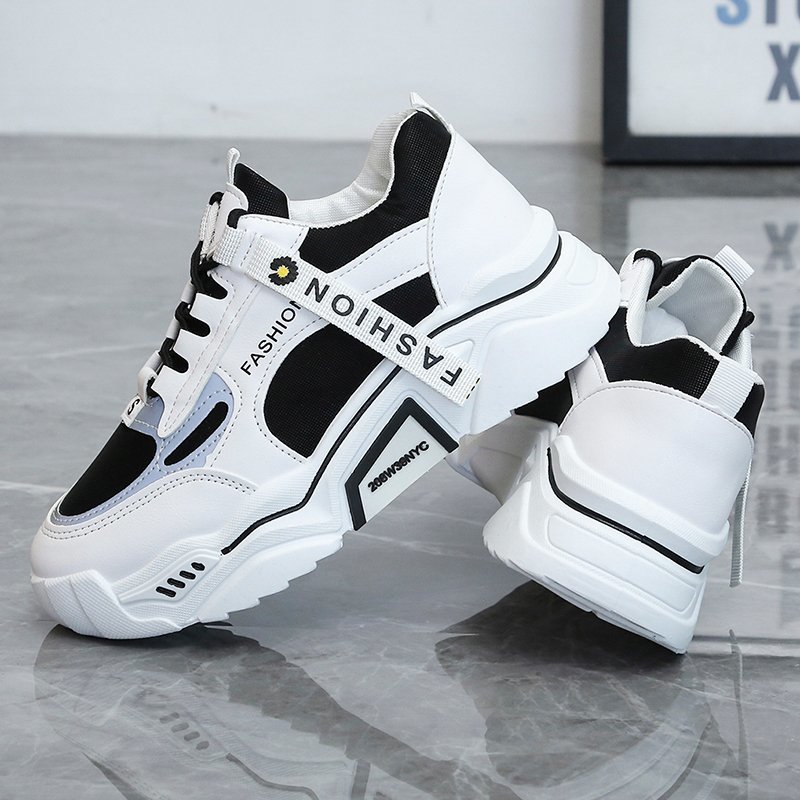 Women Chunky Sneakers Platform Fashion Ladies Lace Up Mesh Casual Shoes Woman Designer Basket Female Trainers Walking Size 35-41 - Image 7