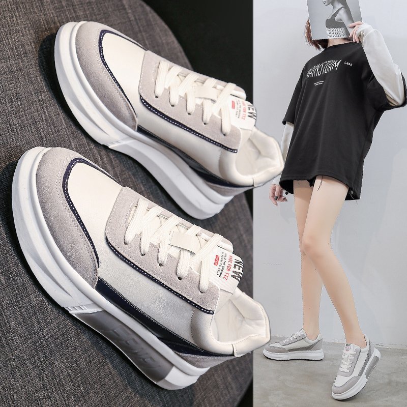 Big Size Women Sneakers Autumn Leather Light White Sneaker Female Platform Vulcanized Shoes Spring Casual Breathable Sports Shoe - Image 2