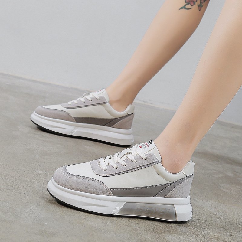 Big Size Women Sneakers Autumn Leather Light White Sneaker Female Platform Vulcanized Shoes Spring Casual Breathable Sports Shoe - Image 3