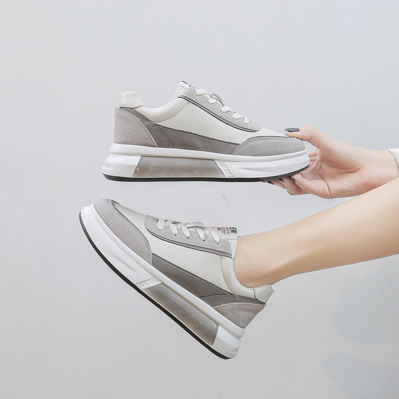 Big Size Women Sneakers Autumn Leather Light White Sneaker Female Platform Vulcanized Shoes Spring Casual Breathable Sports Shoe - Image 5