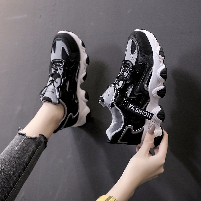 Top Fashion Sneakers Woman black Chunky Casual Shoes Platform Designers Female Mesh Women Vulcanized Shoes Trainers - Image 7