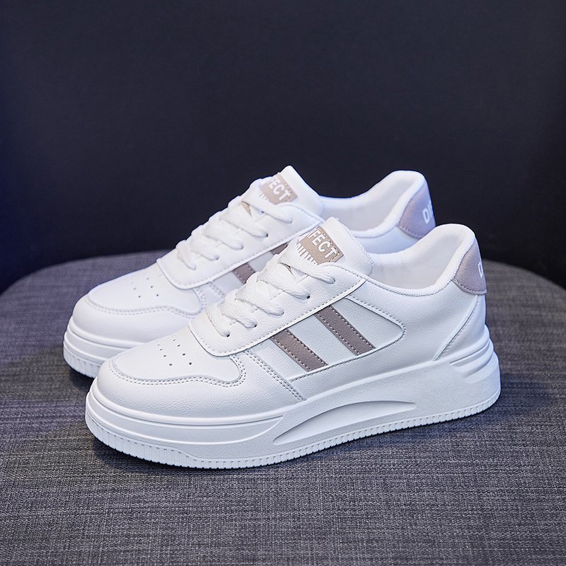 Big Size Women Sneakers Autumn Leather Light White Sneaker Female Platform Vulcanized Shoes Spring Casual Breathable Sports Shoe - Image 3
