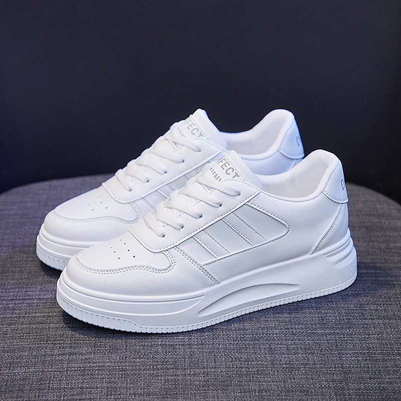 Big Size Women Sneakers Autumn Leather Light White Sneaker Female Platform Vulcanized Shoes Spring Casual Breathable Sports Shoe - Image 4