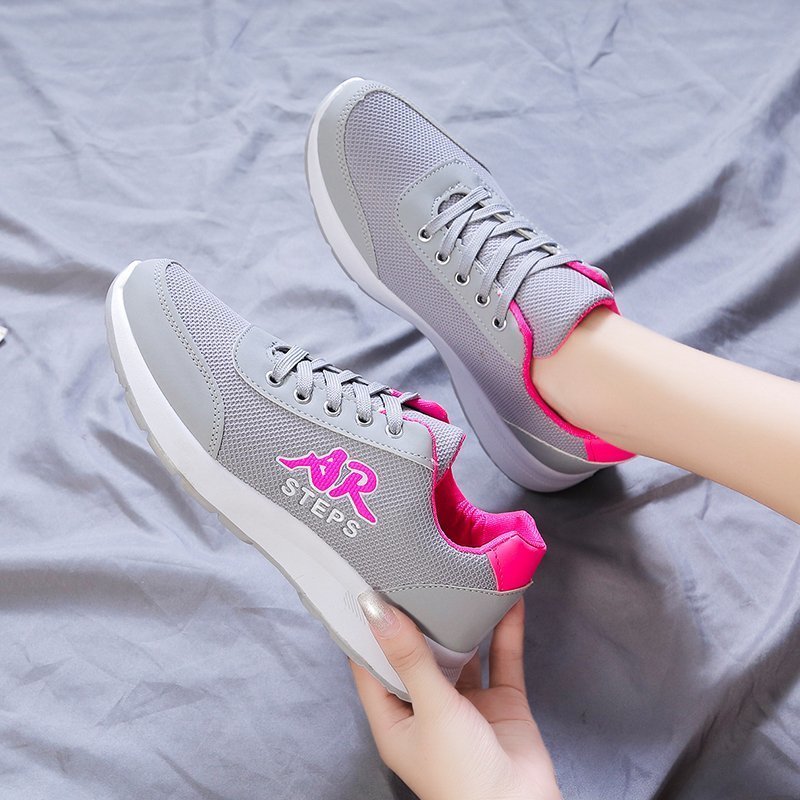 Fashion Women Lightweight Sneakers Shoes Outdoor Sports Shoes Breathable Mesh Comfort Shoes Air Cushion Lace Up Zapatos Mujer - Image 6