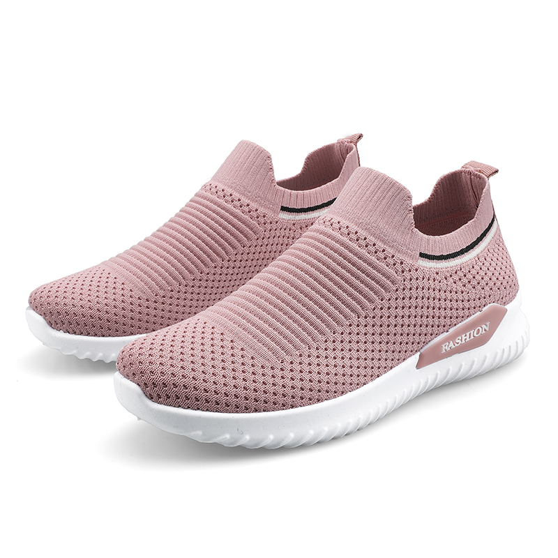 Women's Casual Vulcanized Shoes Woman Mesh Sneakers Women Knitted Flat Ladies Slip On Female Footwear Size 41 Feminino Zapatos - Image 6